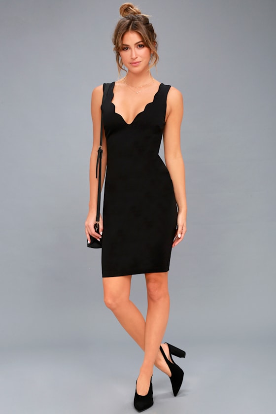 Watch for Curves Black Sleeveless Bodycon Midi Dress 1