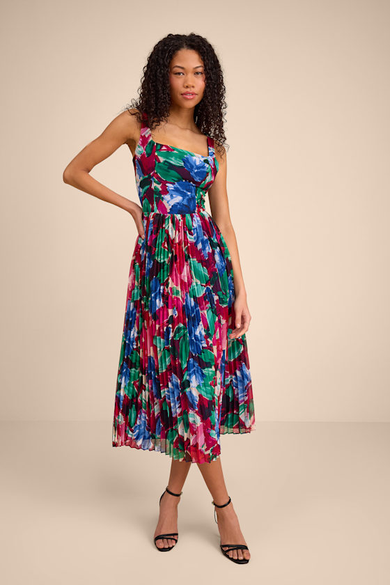 JSD508055: PINK/BLUE/GREEN FLORAL 1