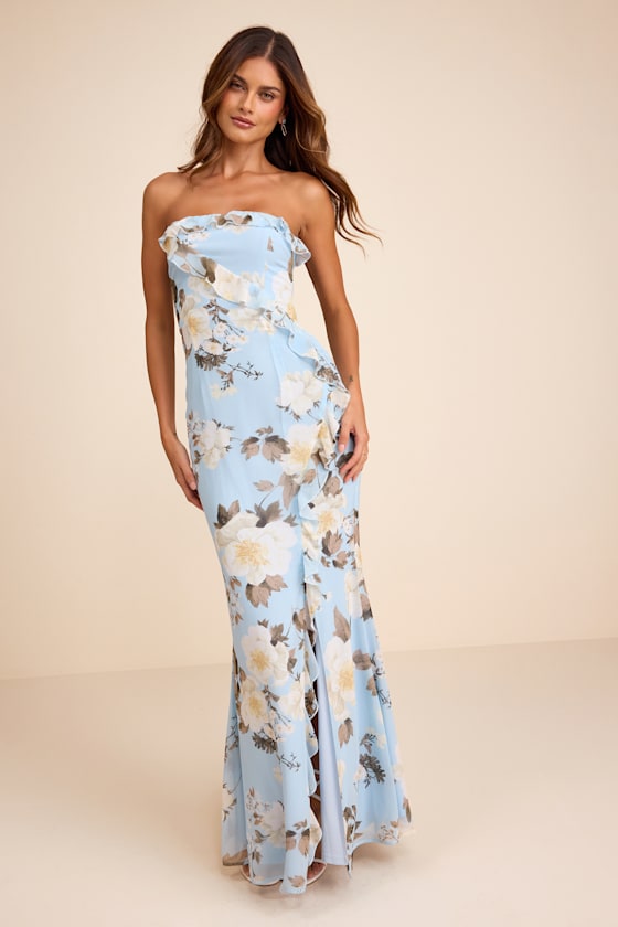 BJD453-1: BLUE FLORAL 1