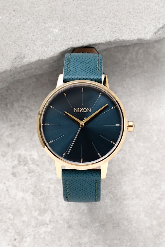 NIXON腕時計 KENSINGTON LEATHER SADDLE Nixon Kensington Leather Watch - Sage Watch - Brown Watch