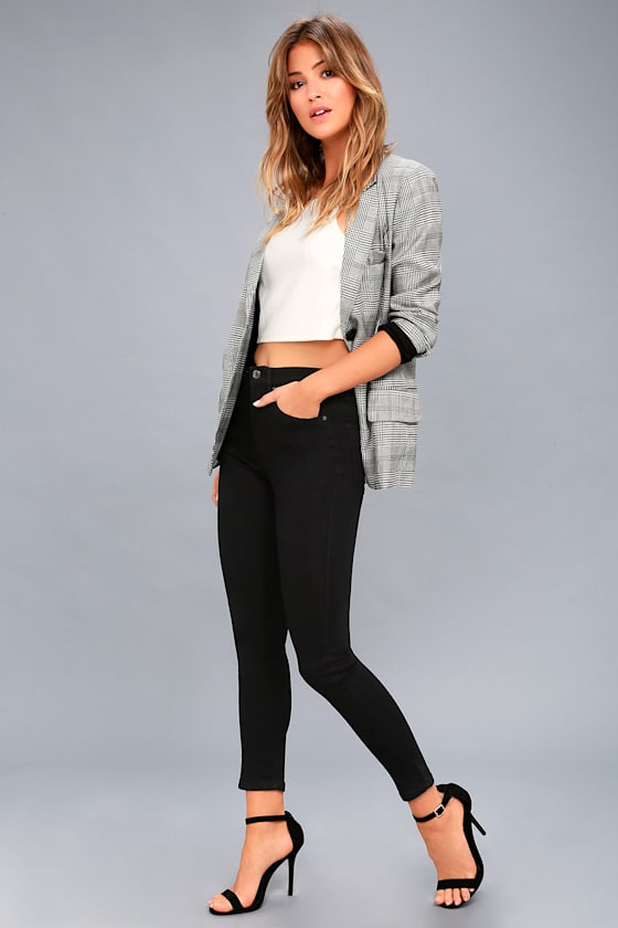 Go Getter Black Ankle Skinny Jeans 2