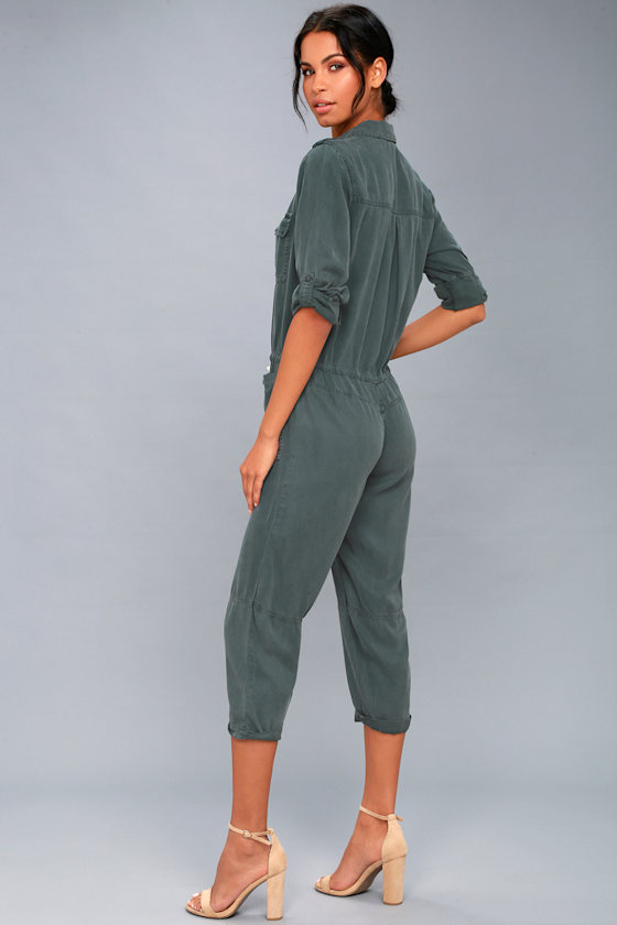 On the Road Riley Utility Jumpsuit Long Sleeve Jumpsuit