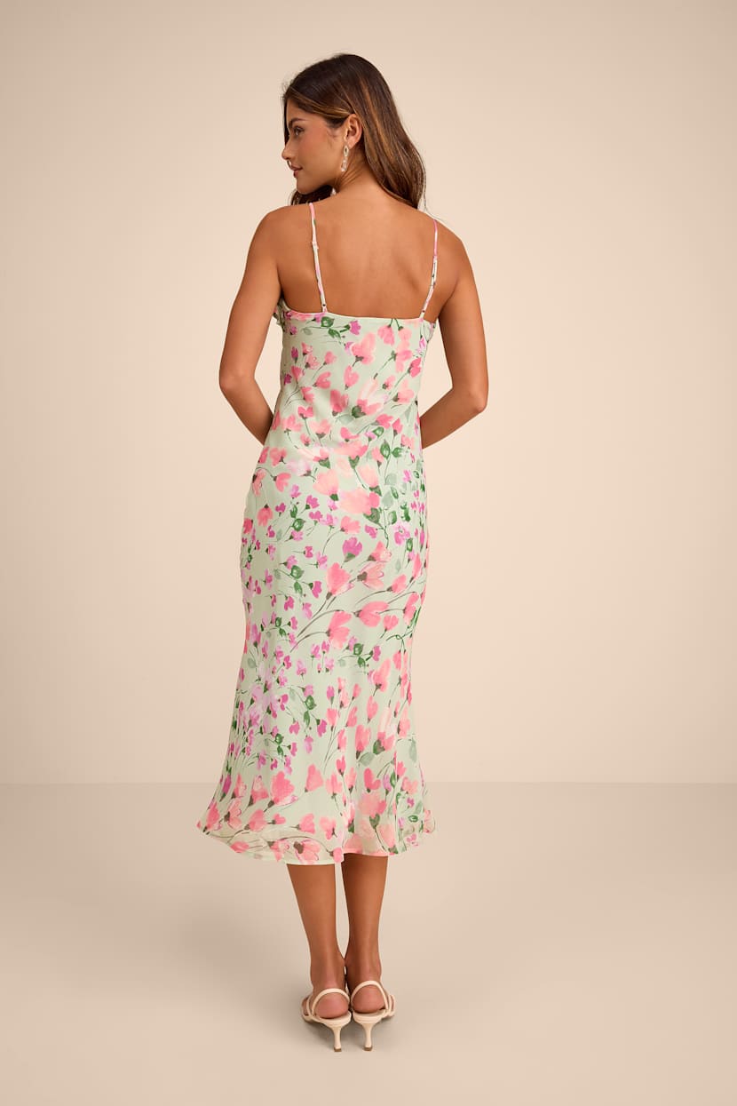 knee length dresses for ladies Dahlia Floral Midi Dress main image 0