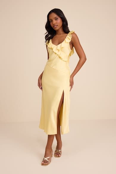 sachin and babi light blue dress Yellow Dress for Girls Summer Casual Boho Ruffle Sleeve Party Dresses Yellow