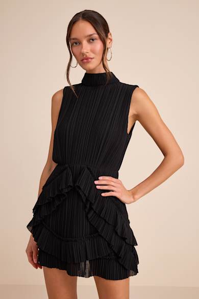 princess polly baby blue dress here for all the summer dresses!!! in love with this linen black midi  halter — you can say “gimme” for the ⛓️‍💥 wearing size small 🫶🏼  #amazonfashionfinds #summerdress #blackdresses Wedding guest dress,