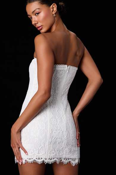 chic dress women Make It Your Own White Tiered Dress, Large - The Mint Julep Boutique