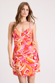 FD1844M: PINK/ ORANGE/ RED/ IVORY 1