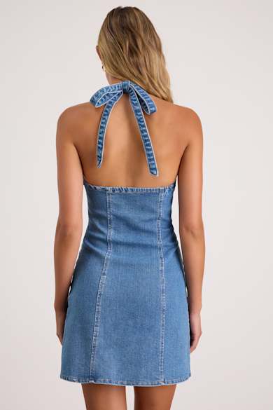 sachin and babi light blue dress Shorts Western Wear Dresses Rhythm Lola Check Cap Sleeve Mini Dress Women's  Blue, M