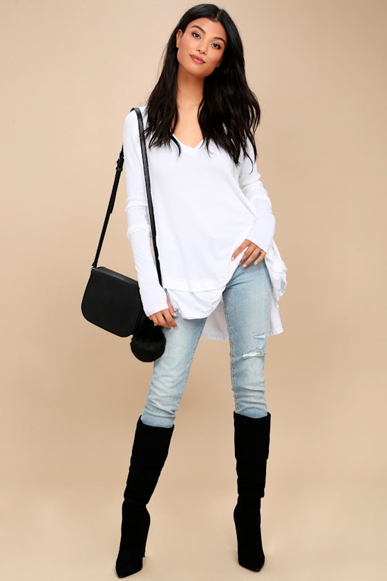 Laguna White Thermal Long Sleeve Top 2