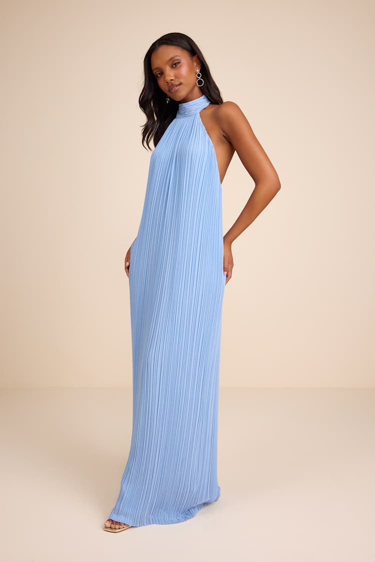 open lace back dress 100% Linen Bateau Neck Pleated Maxi Dress ABIGAIL – LINTICO