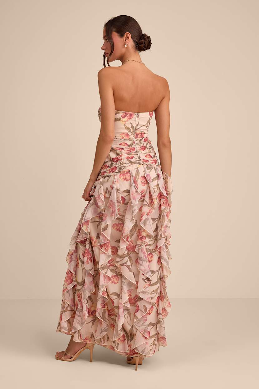 baesd girls floral printed ruffled satin maxi dress reviews Price History of BAESD Girls Floral Printed Ruffled Satin Maxi Dress (9-10Y) by Myntra from Myntra 111_14476970