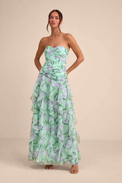 maya ali green dress Mint green gown – TheStylease.com main image 1