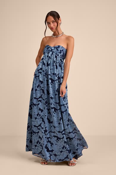 Blue Maxi Dresses - Lulus