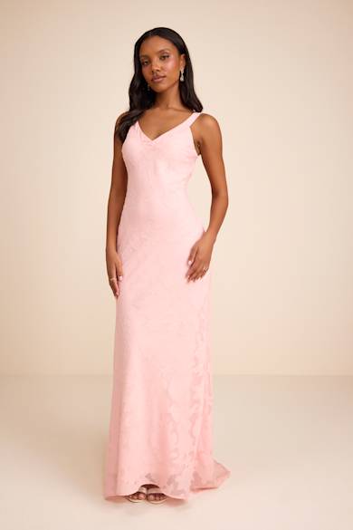 classy pastel dress Light Pink Floral Embroidery Dress  Purple Door Boutique