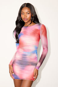 M9062D4L: RED/BLUE/PURPLE ABSTRACT 1