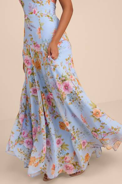 princess polly baby blue dress 23 Western Wedding Guest Dresses to Wear with Boots main image 1