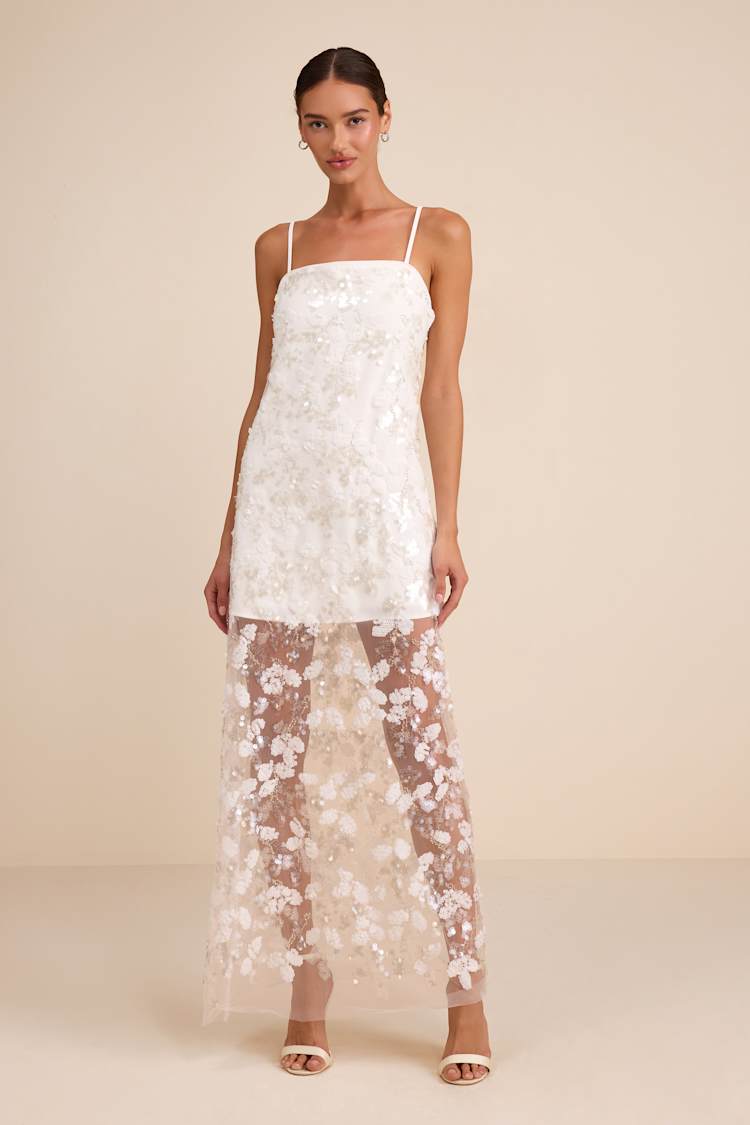 sheer dress embroidered Off the Shoulder Gown with Long Sleeves by Poly USA 8378 M / Red main image 1