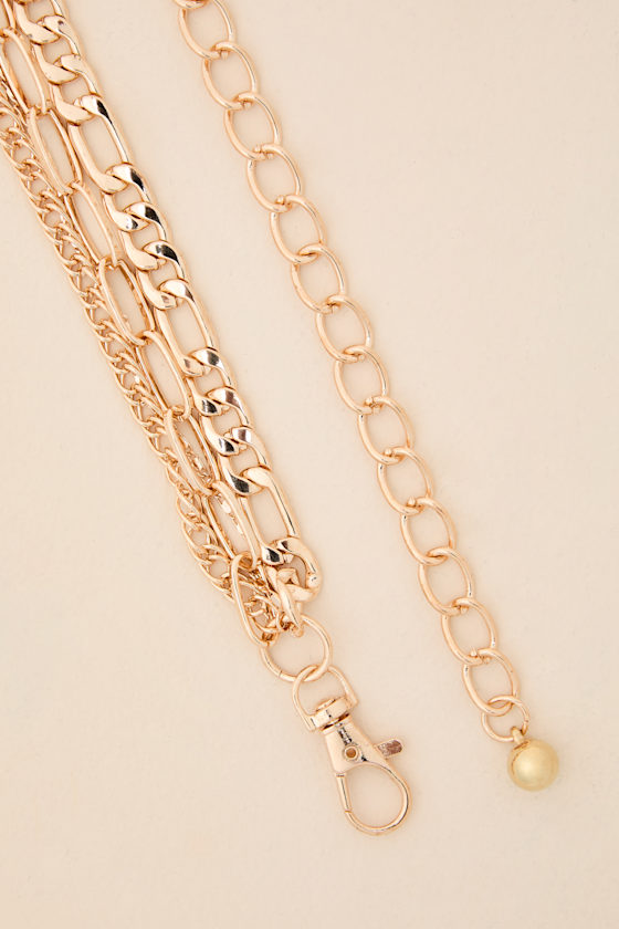 Zelena Gold Layered Chain Belt - thumbnail 4