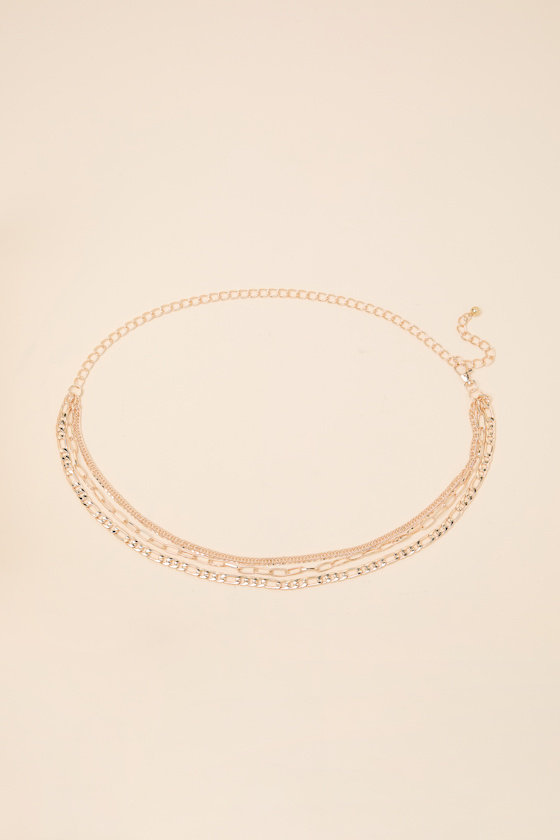 Zelena Gold Layered Chain Belt - thumbnail 5