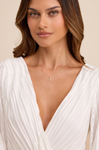 Limina Gold Rhinestone Charm Necklace 1