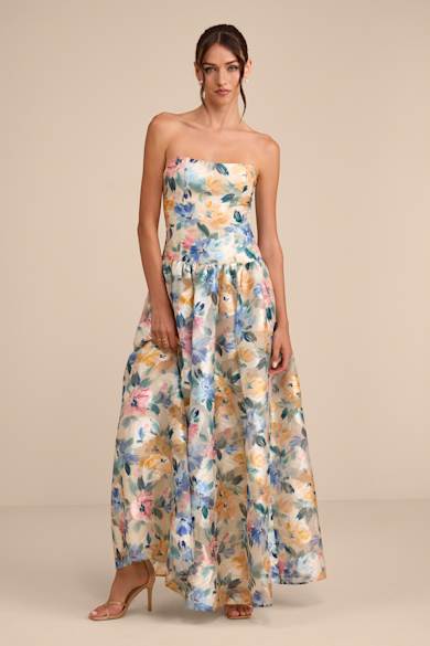 january bridesmaid dresses Champagne Halter Slit Long Bridesmaid Dress – FancyVestido main image 1