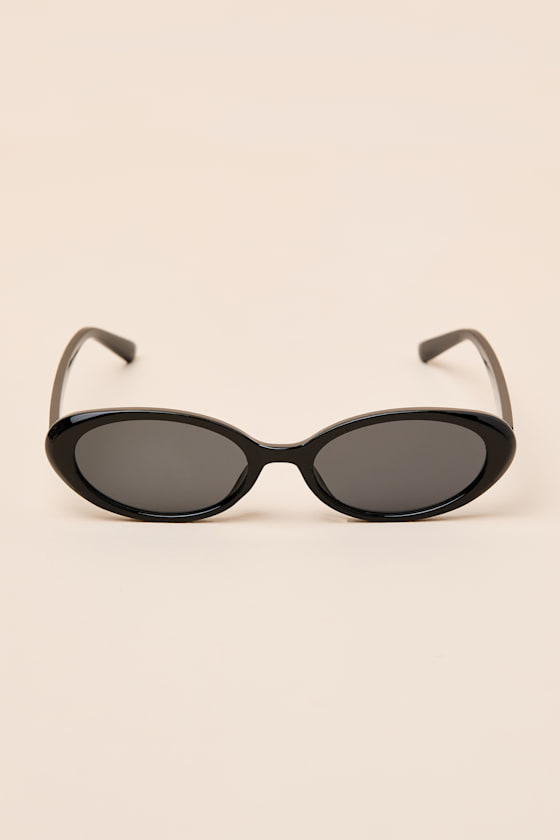 Finn Black Round Sunglasses