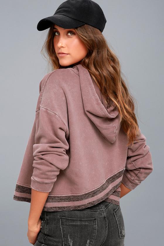washed purple hoodie