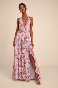 L25363: LAVENDER FLORAL PRINT 1