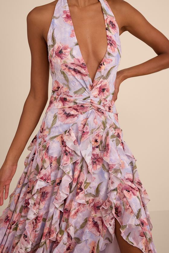 L25363: LAVENDER FLORAL PRINT 2