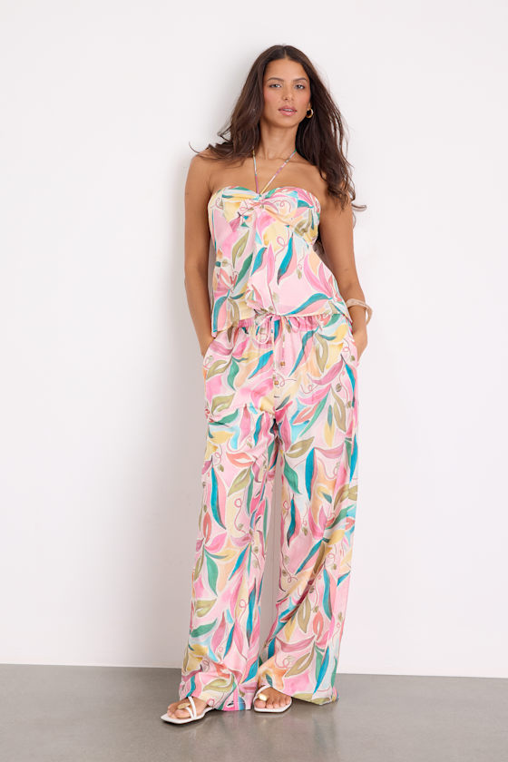 L25354: WHITE/PINK/TEAL 1