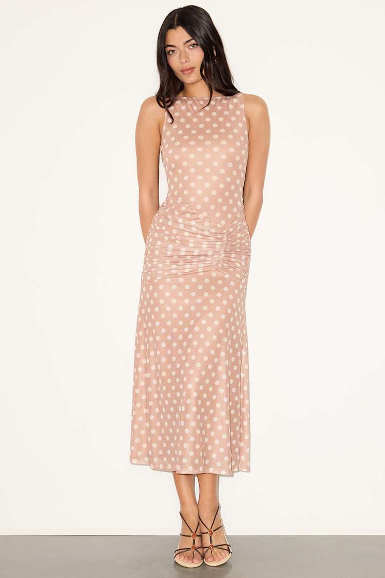 knee length dresses for ladies Anna Cate Loren Midi, Multi Shell – Monkee's of Mount Pleasant