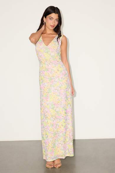 chinese dress ladies Bra Top Maxi Dress Multi / Small
