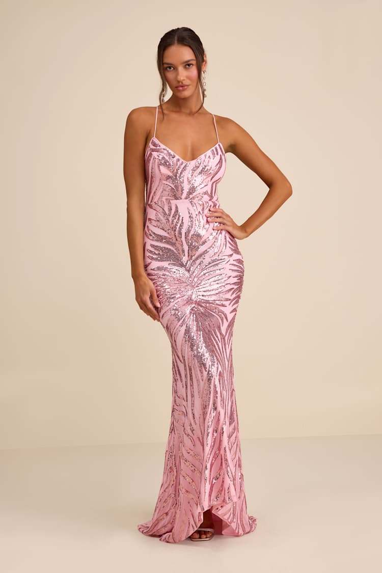 chinese dress ladies Elegant Shiny Tulle A-Line Princess Maxi Dress – yewendress main image 0