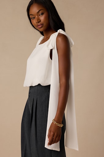 Leonie Ivory Tie-Strap Bodysuit 1