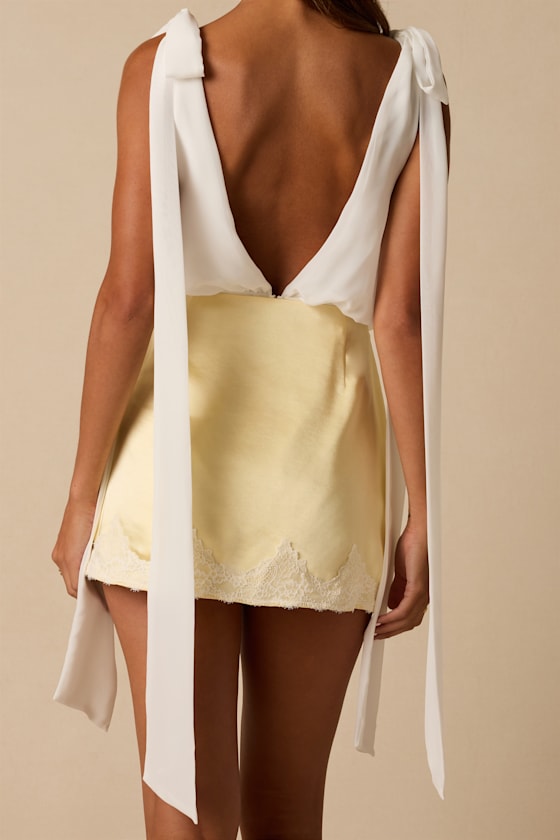 Leonie Ivory Tie-Strap Bodysuit 3