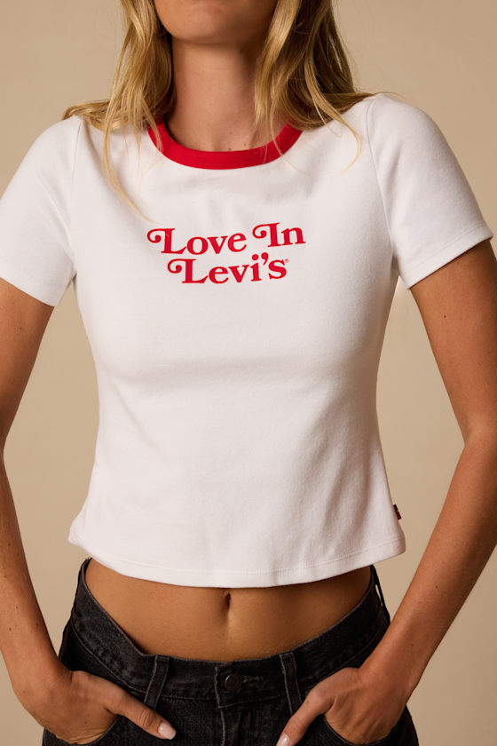 008A70016: LOVE IN LEVI'S BRIGHT WHITE / TRUE RED 2