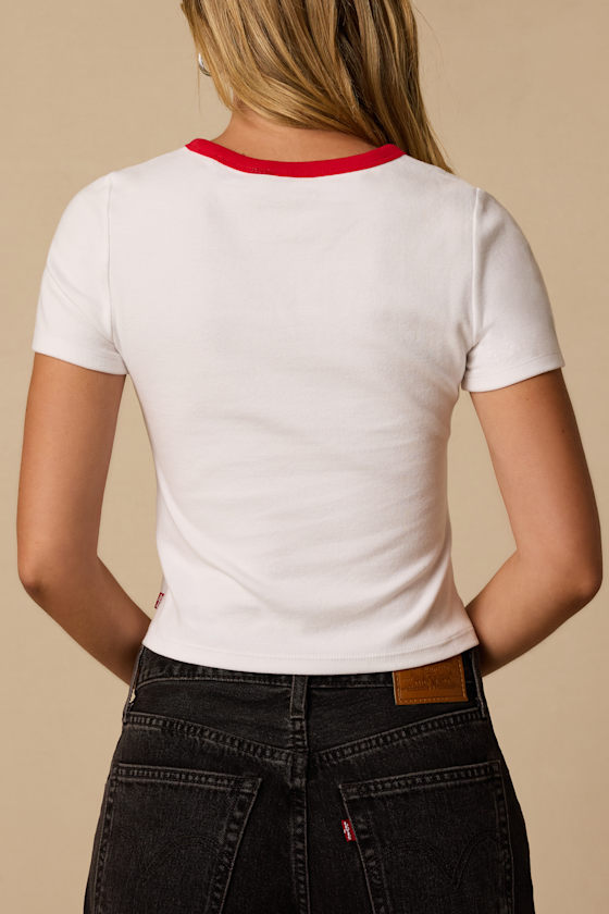 Love In Levi's White Ringer Graphic Tee - thumbnail 3