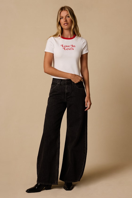 Love In Levi's White Ringer Graphic Tee - thumbnail 4