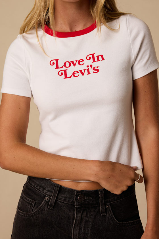 Love In Levi's White Ringer Graphic Tee - thumbnail 5