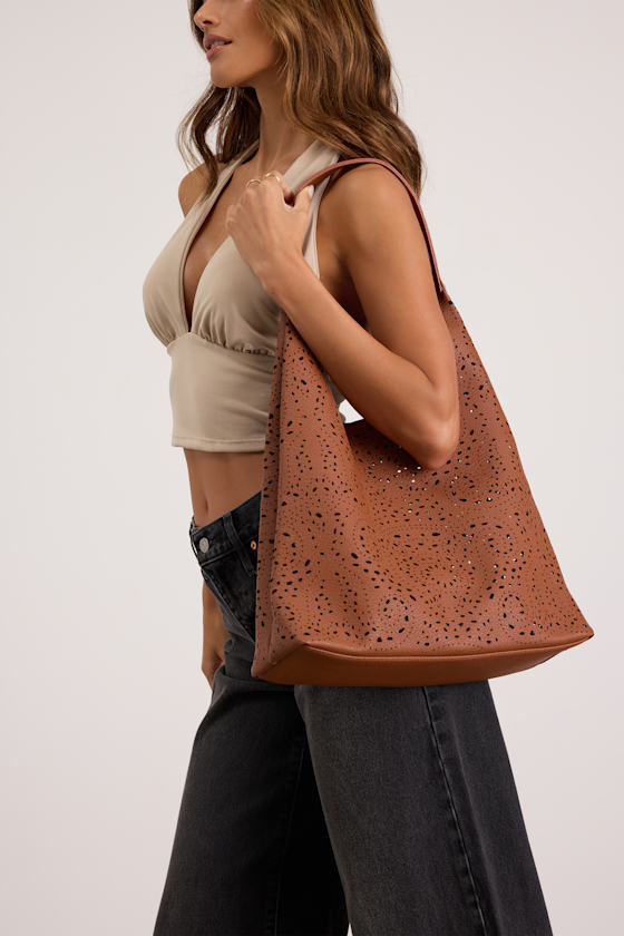 Deon Brown Cutout Tote Bag 1