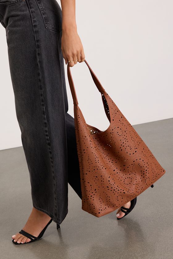 Deon Brown Cutout Tote Bag - thumbnail 3