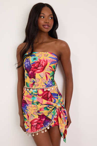 white midi halter dress Petal and Pup Women's Adalyn Halterneck Midi Dress