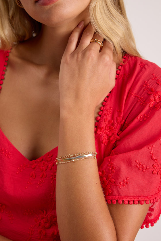 Kori Gold Five-Piece Bracelet Set - thumbnail 3