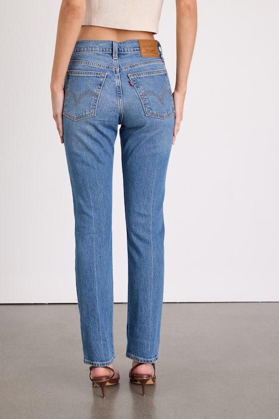 Wedgie Slim Medium Wash High-Rise Jeans - thumbnail 5