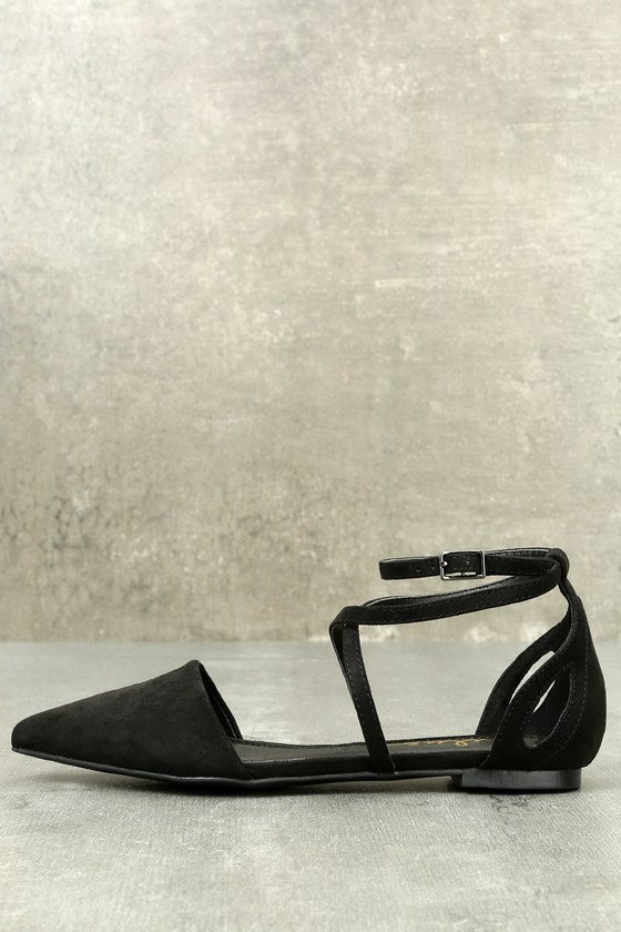 chic black flats