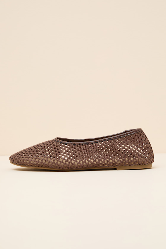 Marta Chocolate Woven Ballet Flats 2