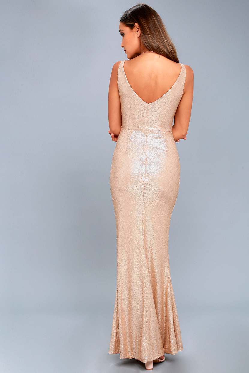green emerald velvet dress Rose Gold Sequin One Shoulder Dress  Lisposa