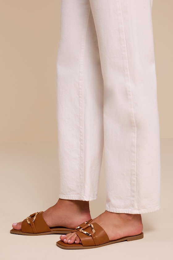 Barrett Tan Slide Sandals - thumbnail 4