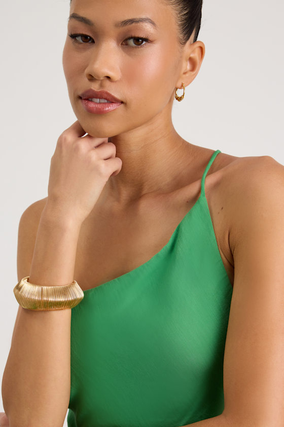 Blanche Gold Chunky Cuff Bracelet 1