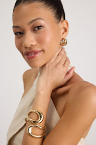 Cade Gold Wrap Cuff Bracelet 1